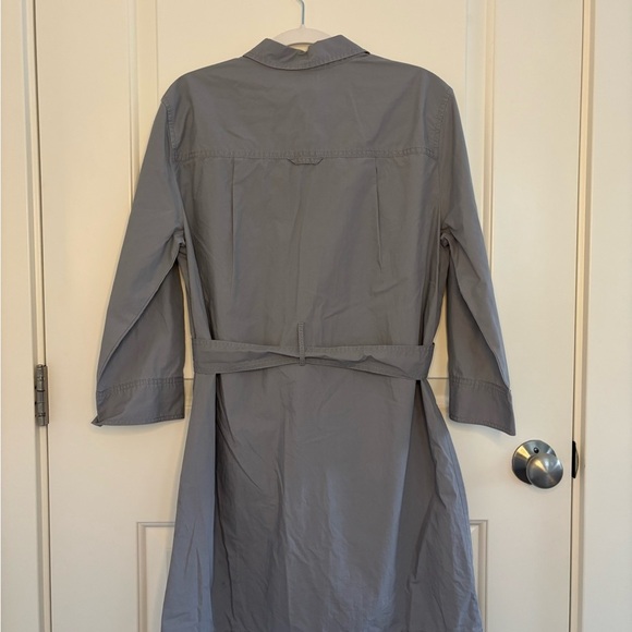 J. Crew Gray Utility Jacket Wrap Dress - Picture 4 of 9